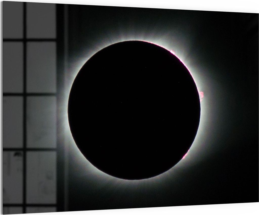 DEQORI Magnettafel Glas 120x90 cm 'Sonnenfinsternis' beschreibbar Whiteboard