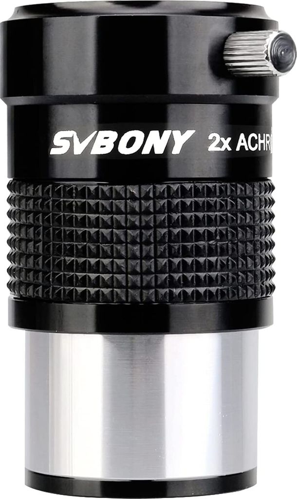Svbony SV118 Barlow 2X, Teleskopadapter, Barlowlinse 2X 1.25zoll, mit T-Aurengewinde FMC Achromatische Barlow Lens 2X