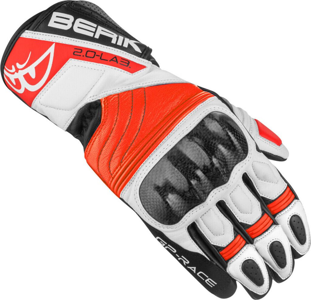 Berik Zoldar Damen Motorrad Handschuhe, schwarz/rot, XS