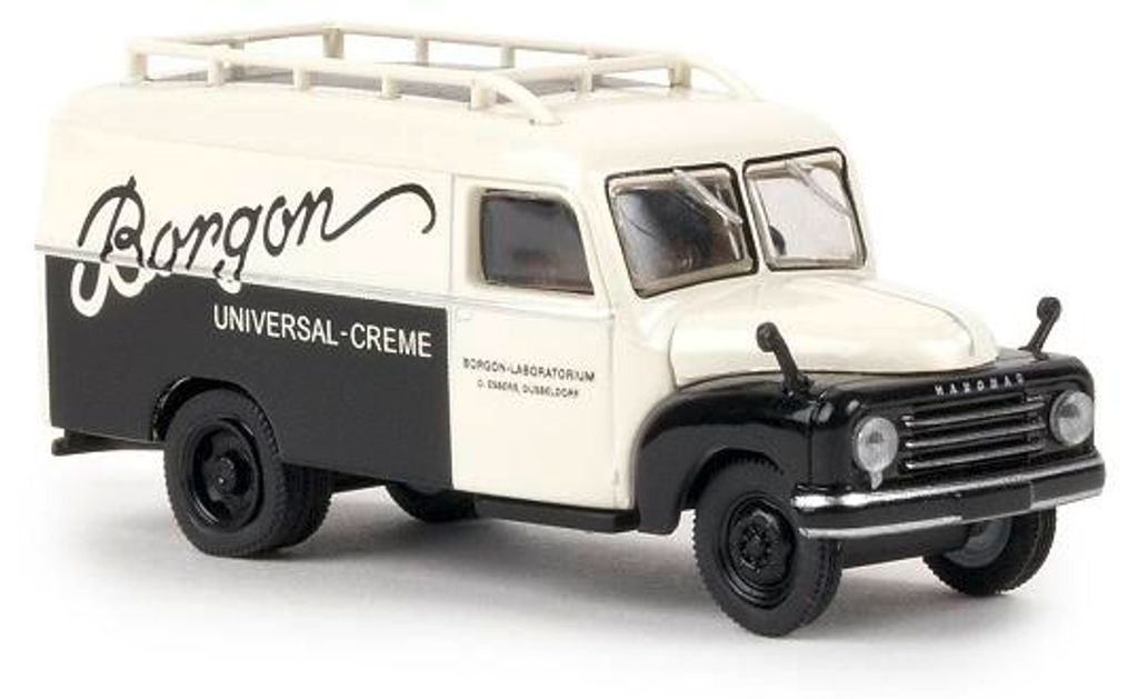 Brekina 58161 - 1/87 Hanomag L 28 Kasten - Borgon - Neu