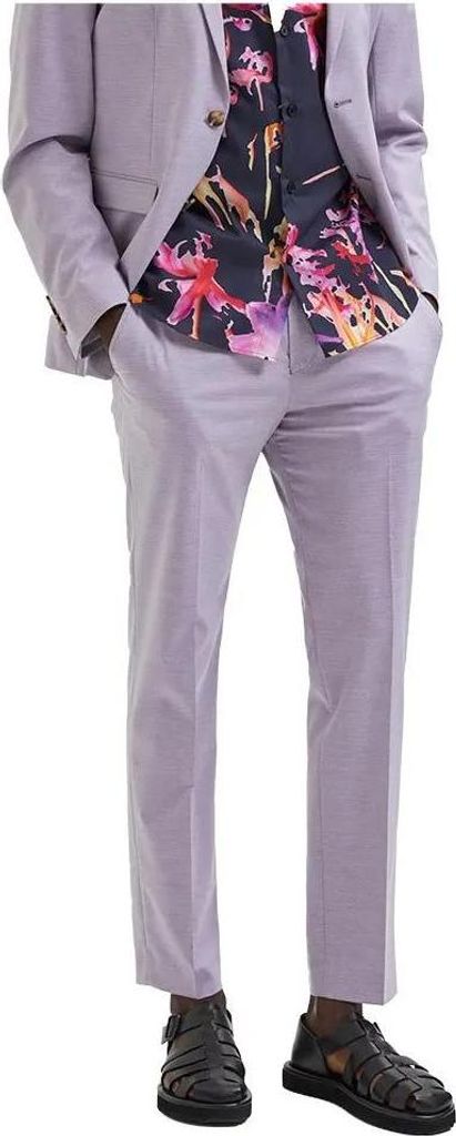 Selected Slim-mylologan Anzughose Lila 48 Herren Lila 48