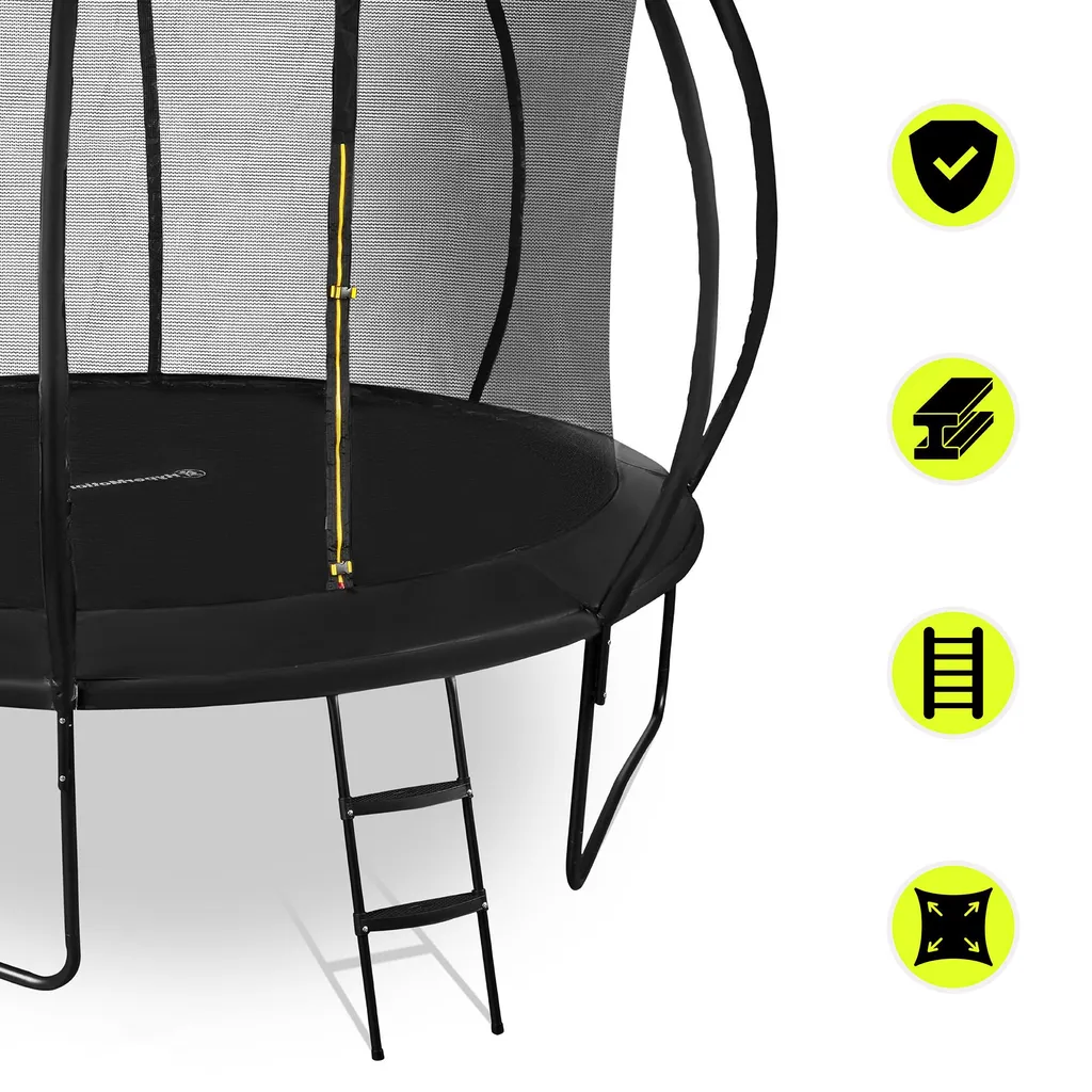 Trampoline 244 cm résistant aux intempéries avec structure en acier - 12