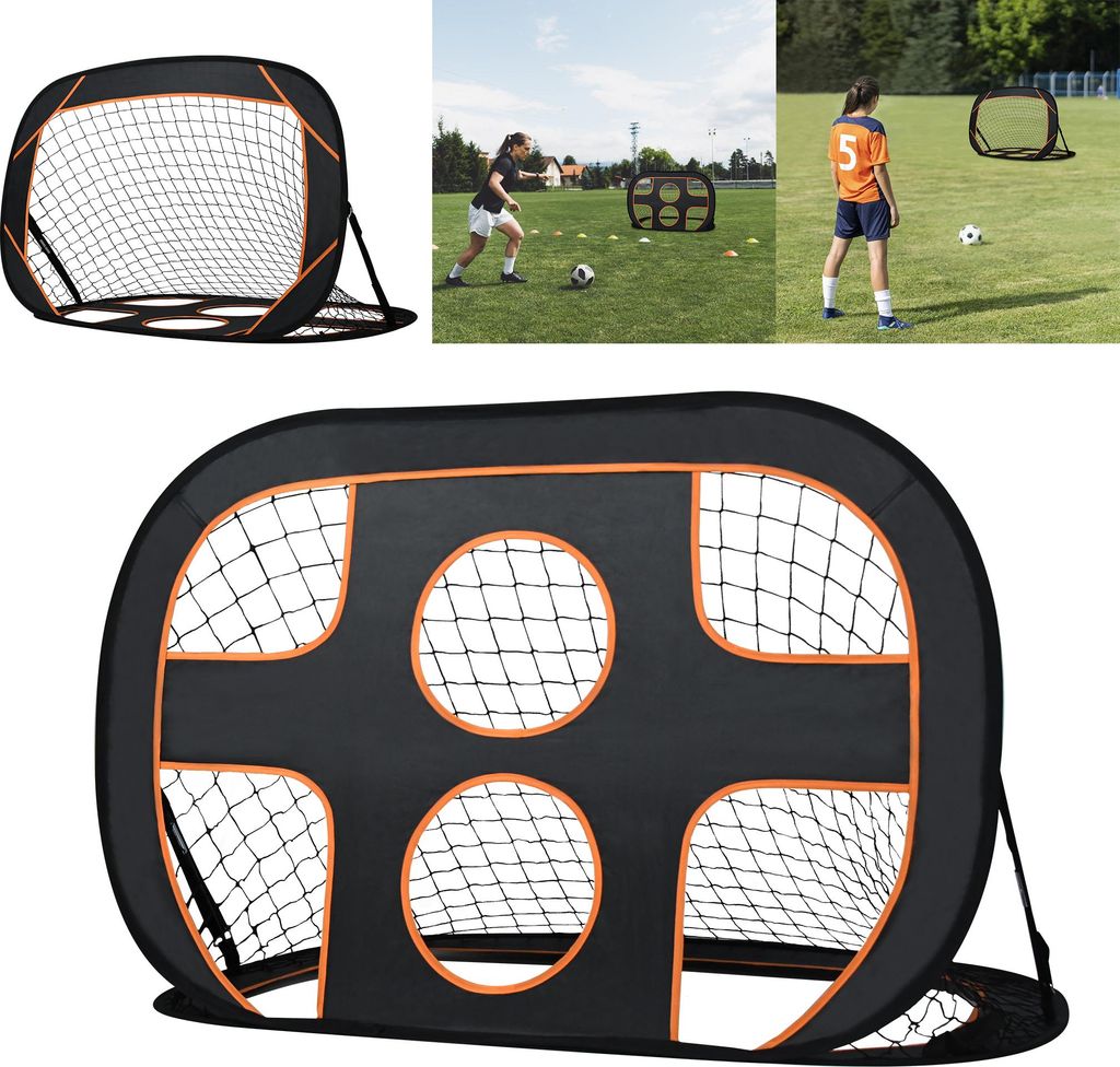 XINZI Fußballtor für Kinder 2 in 1 Pop-Up Fußball Tor inkl. Produktbild 