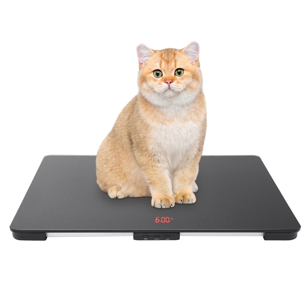 Digitale Haustierwaage für Hunde und Katzen, große Hundewaage, max. 220