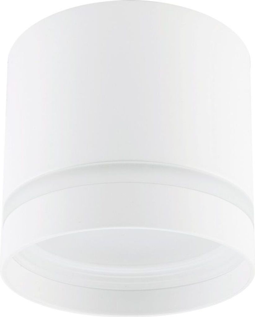 Deckenleuchte Aufputz Aluminium GX53 rund D: 8,5 cm Weiß Spot Lampe Decke Deckenspot