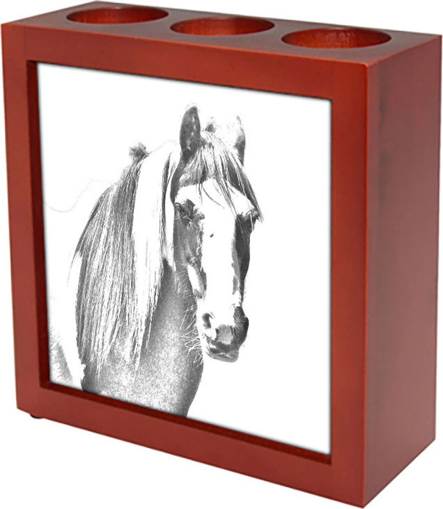 Fellpony - Stifthalter mit Pferd, Schreibtischorganizer mit Aufdruck, personalisierte Schreibtischdekoration der Marke Art-Dog