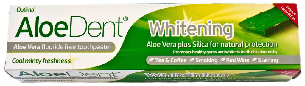Aloe Dent AloeDent Zahncreme Gel Aufhellend Ohne Fluor Produktbild 