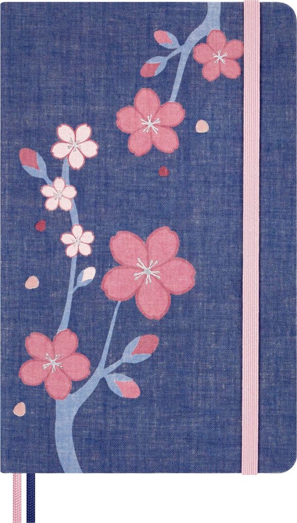 Moleskine Sakura Notizbuch limitierte Ausgabe, L/A5, fester Einband, liniert, ohne Box