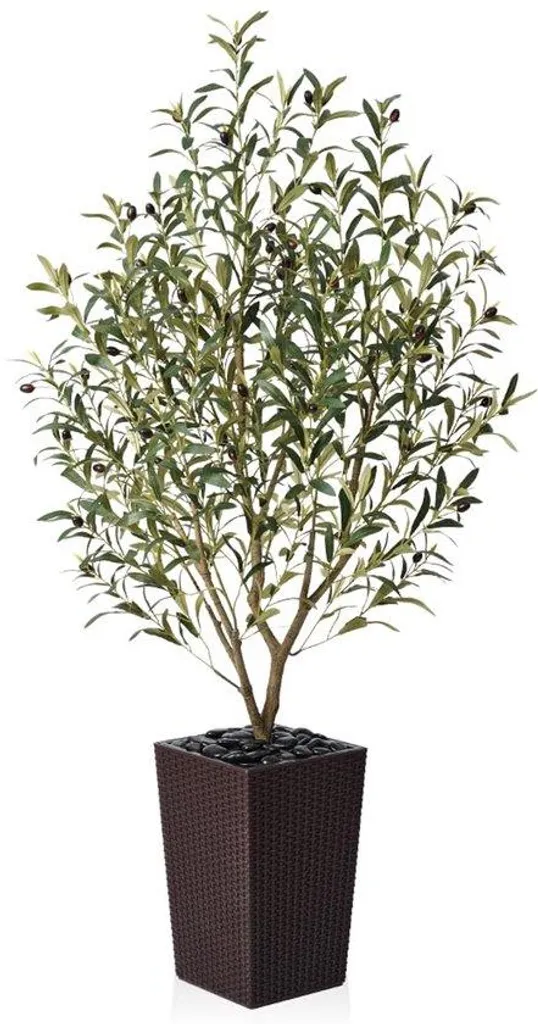Plante artificielle olivier 150 cm - Grand arbre décoratif marron