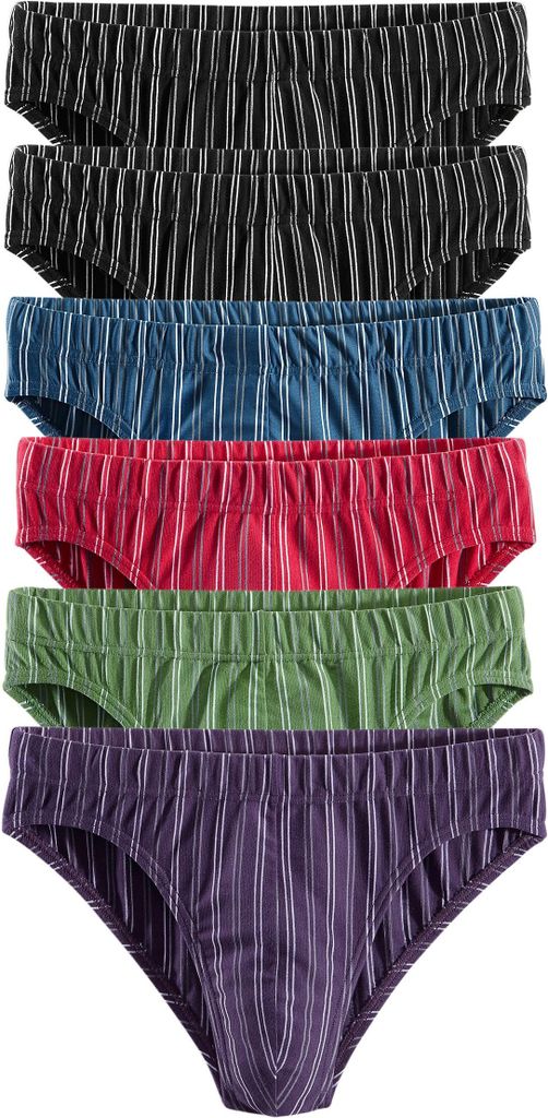 LE JOGGER Slip 6 er-Pack bunt Größe 6 (L) Produktbild 
