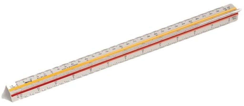 rotring Dreikant-Maßstab Architekt( A) aus Kunststoff, weiß Produktbild 