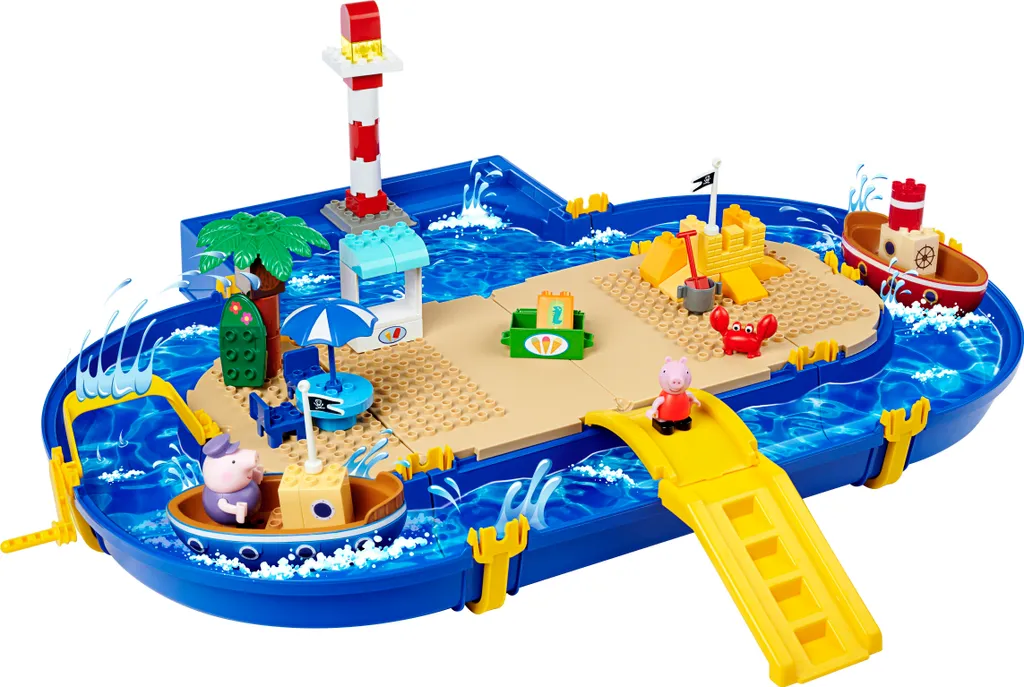 Jeu d'Éveil Aquatique BIG Waterplay Peppa Pig avec Bateaux et Écluses