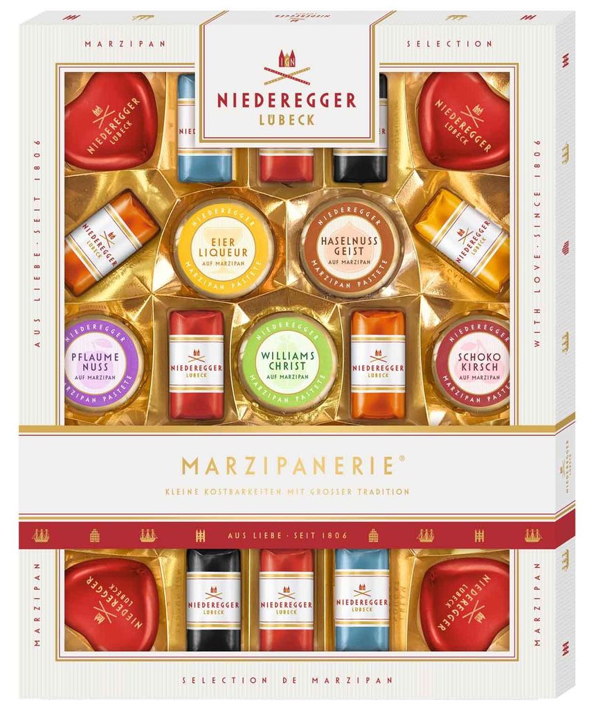 Niederegger marcipánové pralinky zmiešané v darčekovom Obrázok produktu 