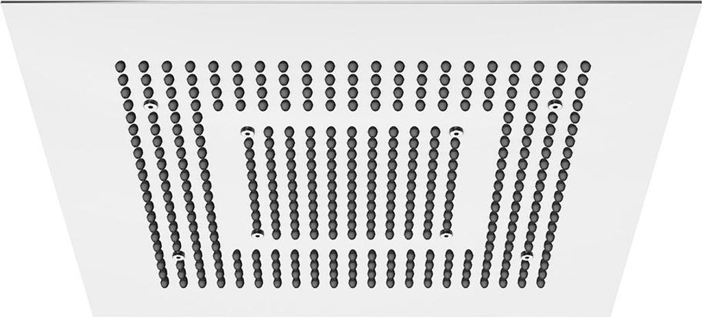 Steinberg Serie 390 Sensual Rain Regenpaneel, Komplettset, Deckeneinbau, 2-strahlig, Easy-Clean, 600x600mm, 3906612