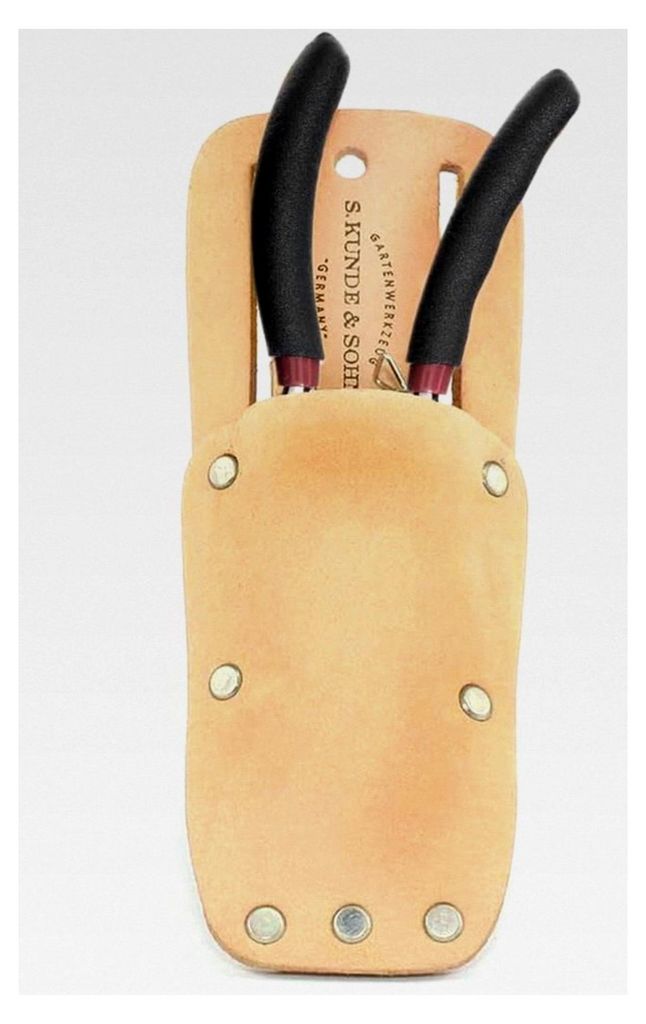 Gartenschere Schwarz mit Trageetui und Ersatzklinge