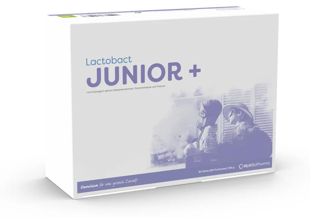 Lactobact Junior+ 90j sachets : le probiotique enfant flore intestinale