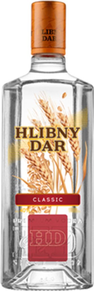 Vodka Hlibny Dar Ingwer & Honig 0,5L Ukrainischer premium Produktbild 