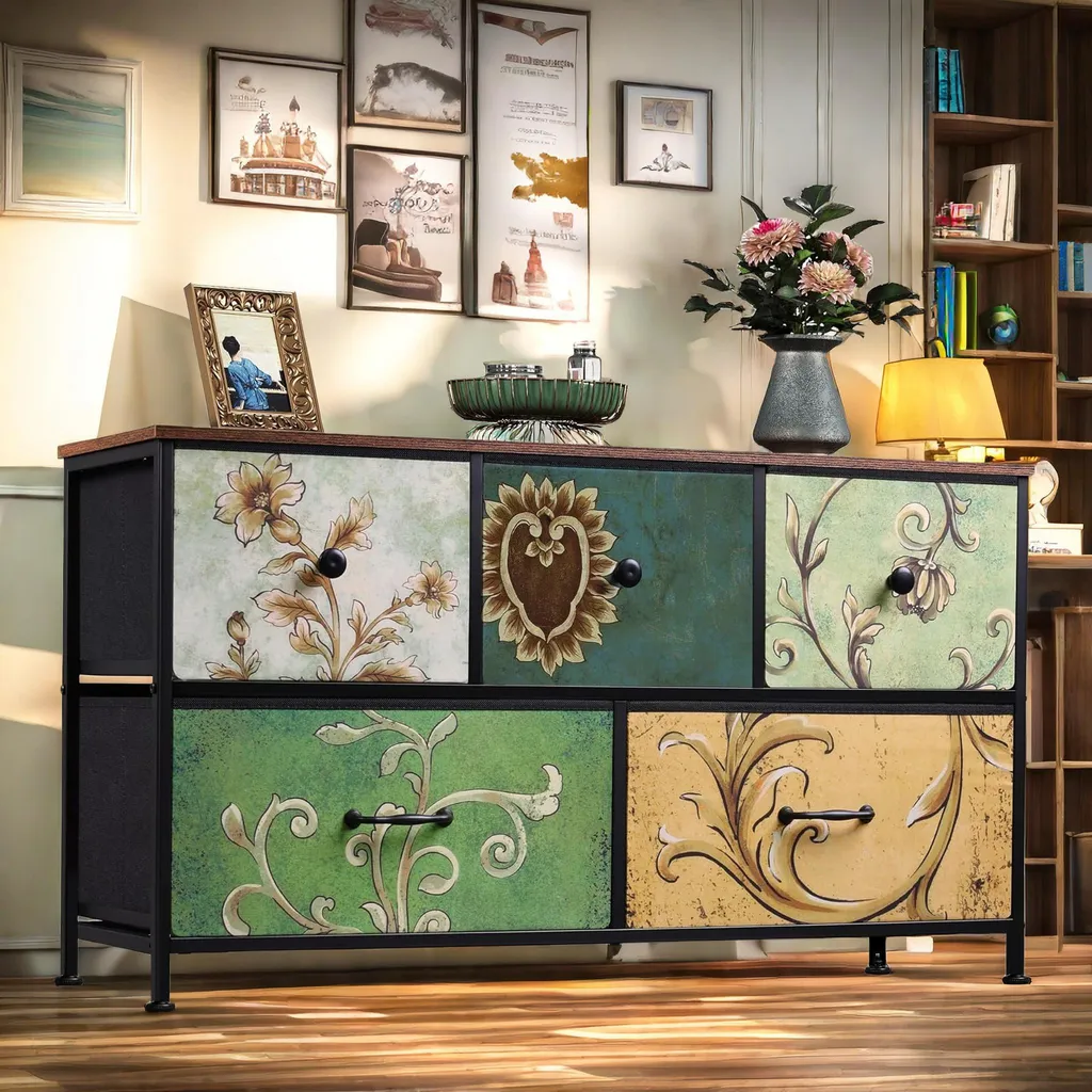 Fortuna Lai Cassettiera 5 Cassetti: Stile Rustico per la tua Nuova Casa
