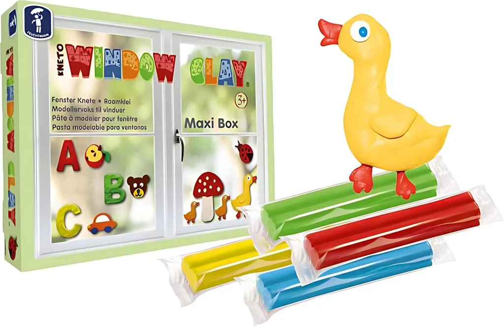 Kneto Maxi Box Feuchtmann : Pâte à Modeler Vitre Lavable et Souple - 6
