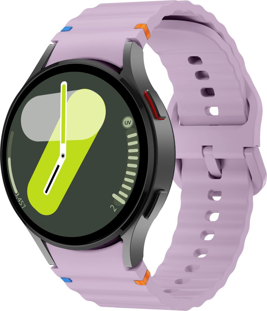 Strap-it Silicone Wave Armband - Geeignet für Samsung Galaxy Watch 7 (40 & 44mm) / Galaxy Watch 6 (Classic) / Galaxy Watch 5 (Pro) / Galaxy Watch ...