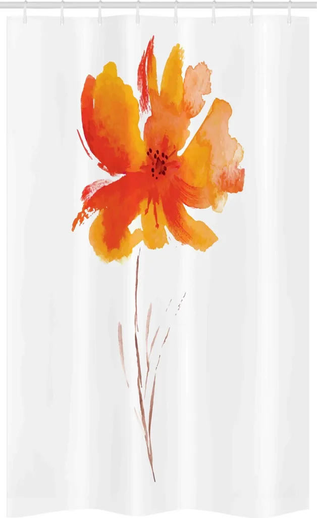 Tenda da Doccia ABAKUHAUS 120x180 Poppy - Alta Qualità e Ganci