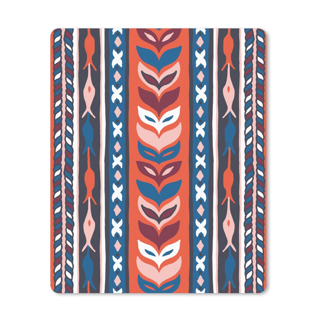 MuchoWow Mauspad Mousepad Design - Blumen - Pflanzen - Rot - Minimalismus 19x23 cm - Mousepads - Maus Mat - Pad - Mausunterlage - Mauspads - Spielen