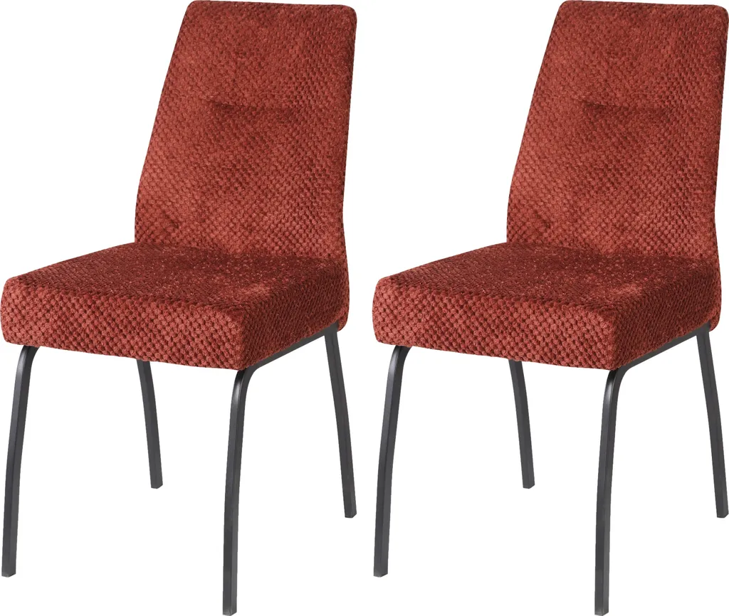 Chaise de salle à manger NADINA Casa Dolce, lot de 2, marron, 43x61x88 cm