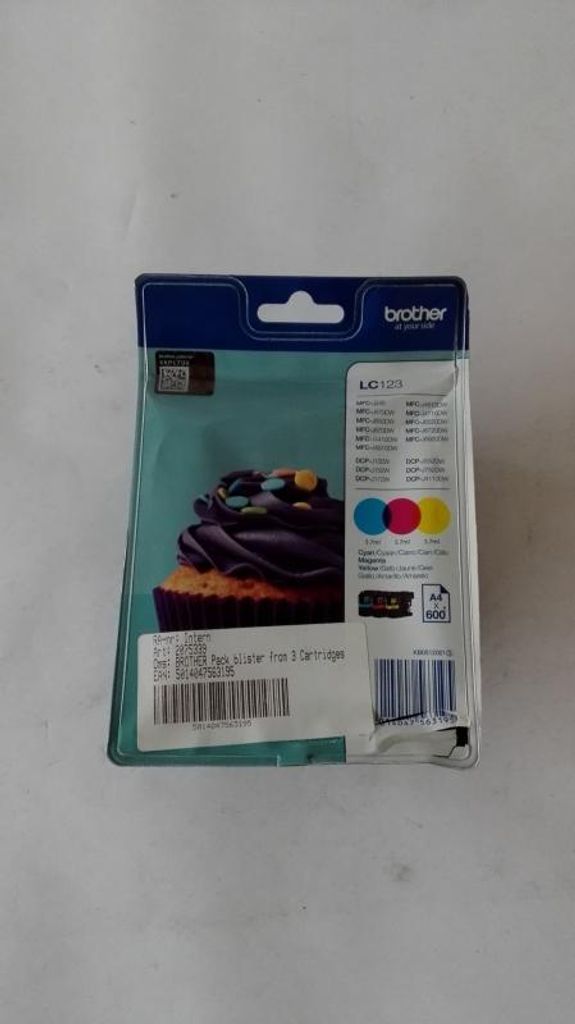 Brother LC123RBWBP, Cyan, Magenta, Gelb, Tinte auf Produktbild 