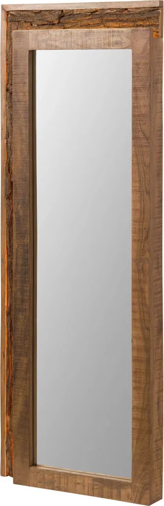 Miroir Mural Robuste en Acacia pour Décoration Durable et Naturelle
