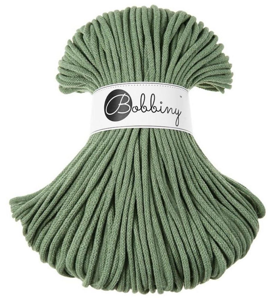 Premium Eucalyptus Green Baumwolle Kordels 5mm 100m Produktbild 