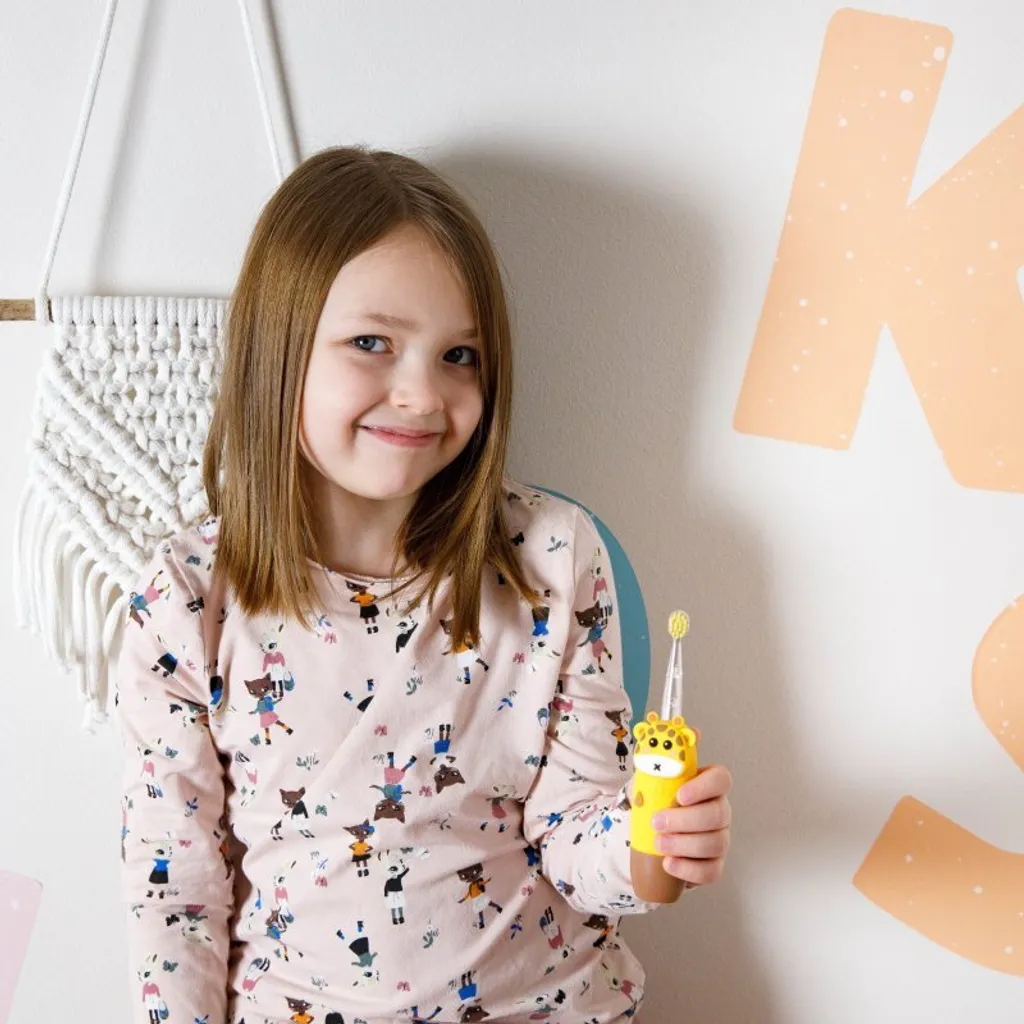 innoGIO GIOGiraffe Brosse à dents sonique jaune pour enfants 1 pc - 8
