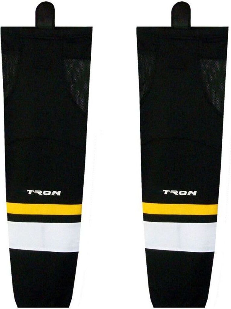 TRONX SK300 Junior Hockeysocken, Pittsburgh Penguins, Schwarz, Größe: 24 Zoll