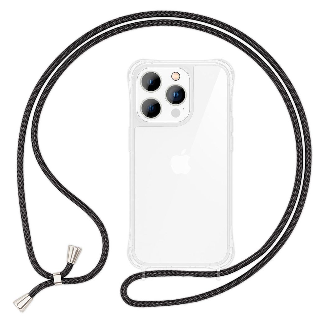 Hülle mit Kette für iPhone 14 Pro - Klare Handyhülle mit Produktbild 