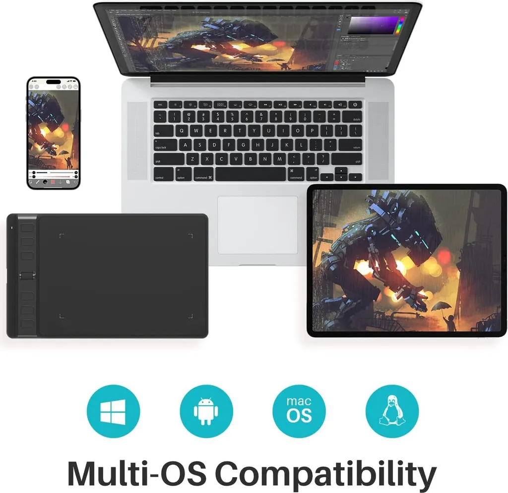 Dessinez partout avec la tablette graphique HUION H641P compacte et légère - 10