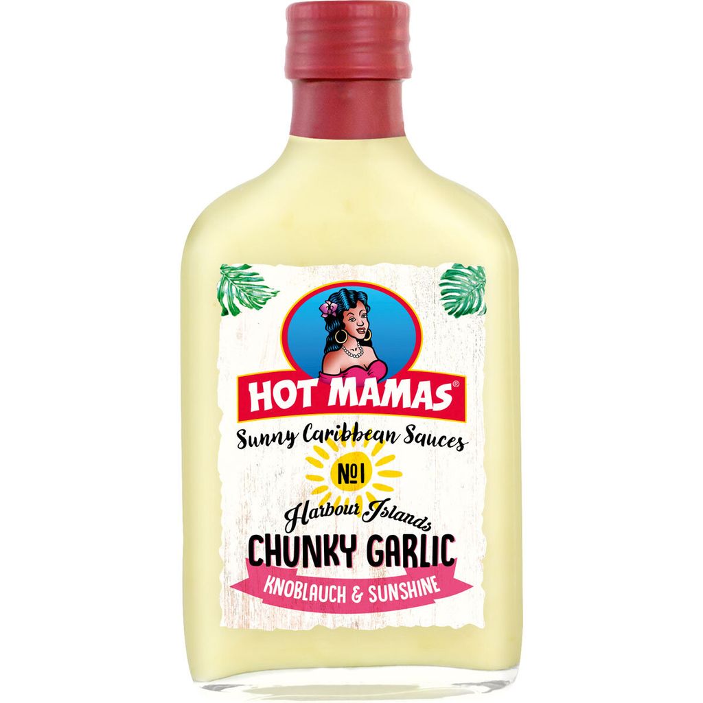 Hot Mamas Sunny Caribbean Chunky Garlic Sauce Knoblauchsoße Immagine del prodotto 