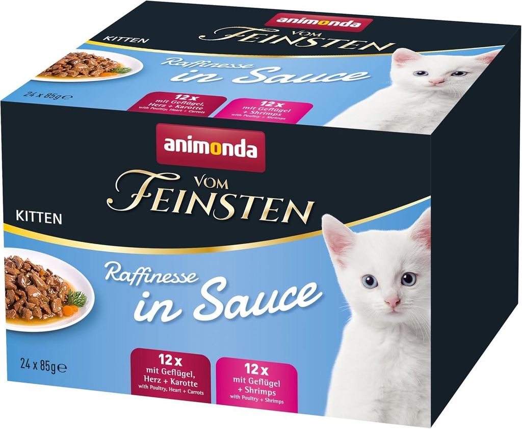 ANIMONDA Vom Feinsten Kitten Raffinesse in sauce - nassfutter für Katzen - 24x85g