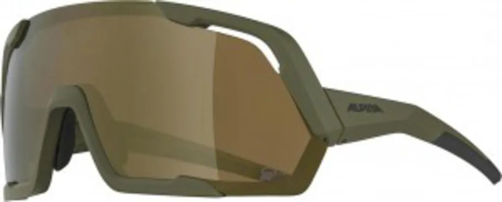 Lunettes VTT Alpina Rocket Q-Lite Olive Matt - Vision Nette en Forêt