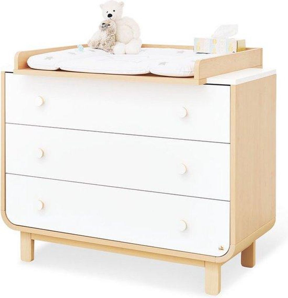 Runde Babycommode, 115x54x90cm, Verstellbar