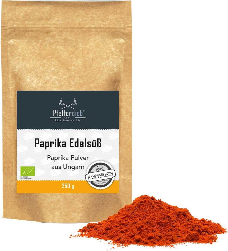 Paprika edelsüß, gemahlen, ungarisch, BIO, 250g Produktbild 