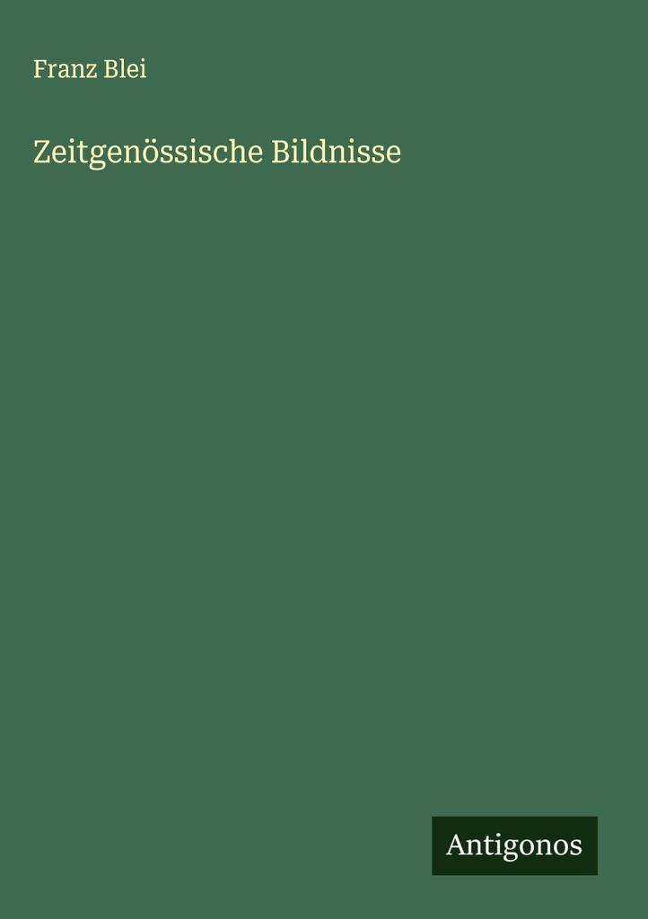 Zeitgenössische Bildnisse