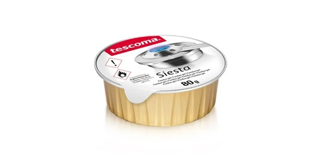 Fondue sans odeur ni fumée avec le gel inflammable Tescoma GrandCHEF x3