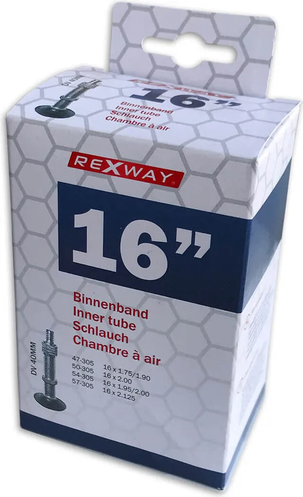 Offerta Camera d'Aria Rexway 16 Pollici Valvola Dunlop - Stock Limitato