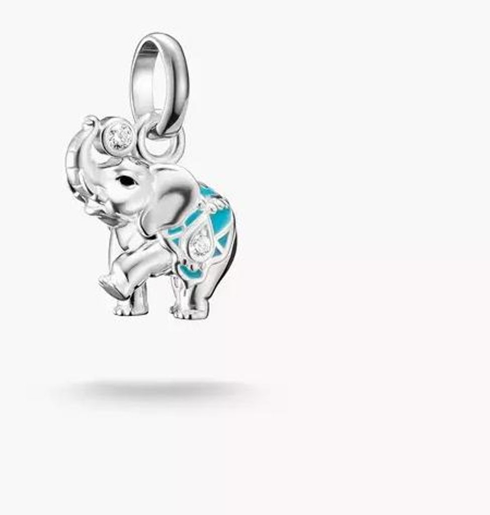Ciondolo a forma di elefante Connect in argento Immagine del prodotto 