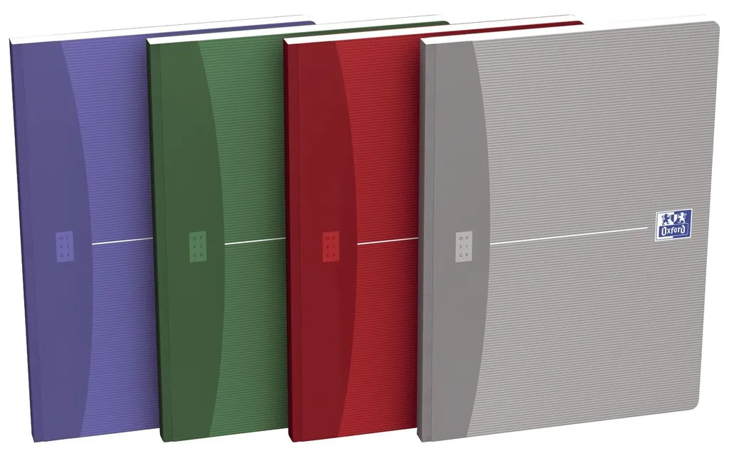 Cahier de bureau Oxford A4 broché quadrillé 5mm avec coins perf