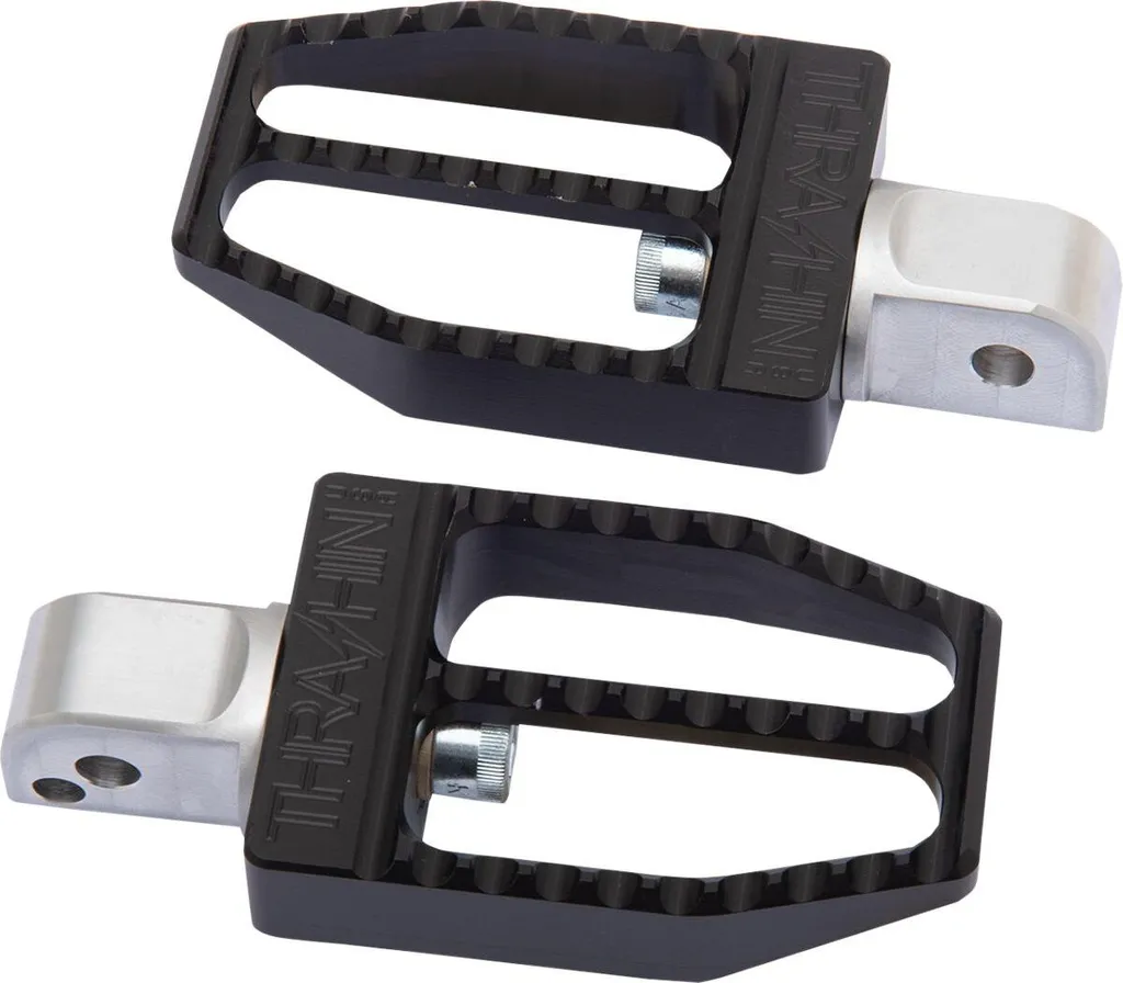 Repose-Pieds Passager Moto Argent Militant pour Custom Américain