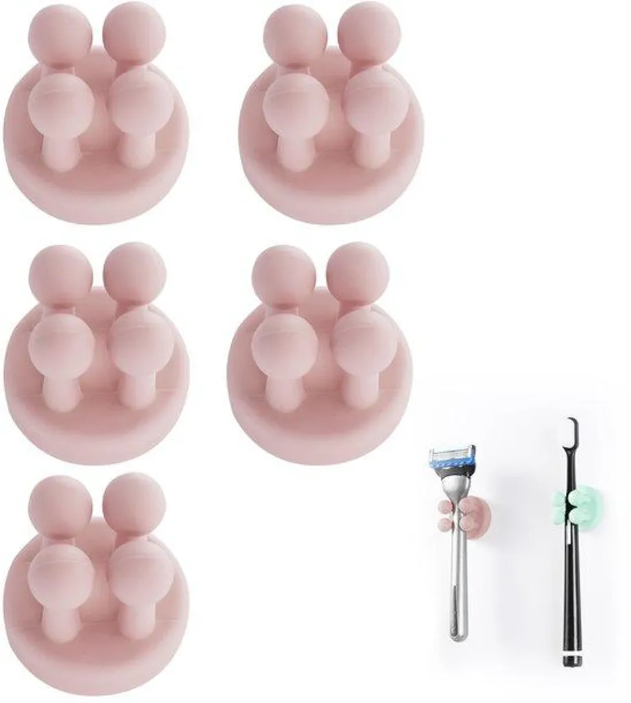 Solution de rangement silicone murale - Aide insertion lot de 5 pièces