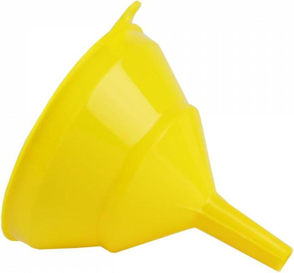 Kunststofftrichter gelb 13 cm