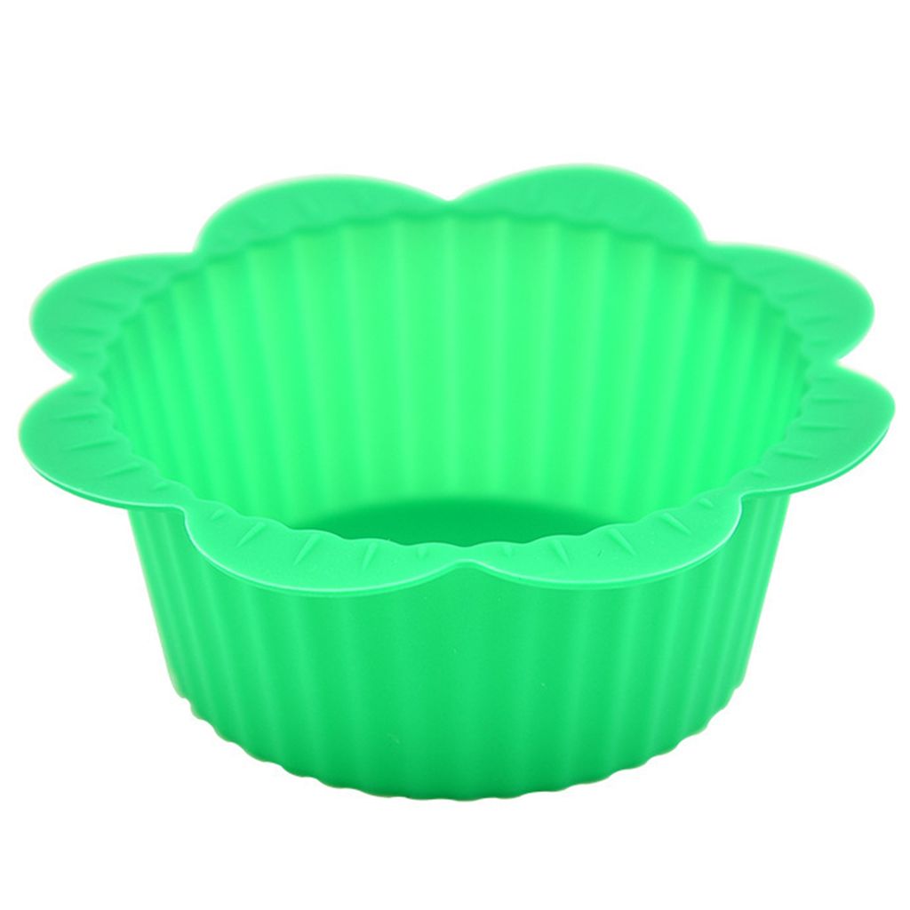 10 Stück Muffinförmchen in Lebensmittelqualität, kreative Form, antihaftbeschichtet, flexibel, ölbeständig, dekoratives Silikon, fettdichte Ba...