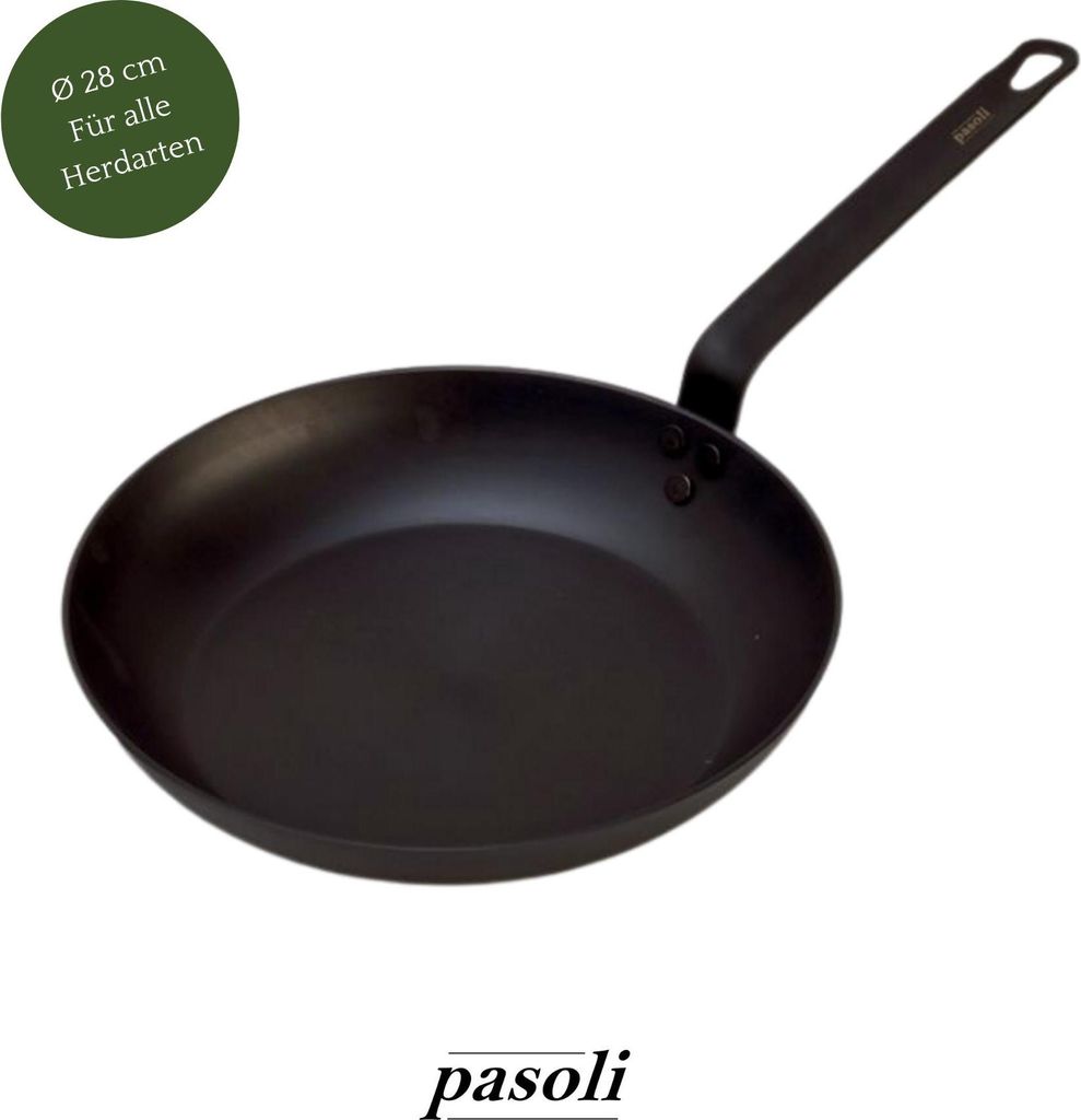 pasoli Bratpfanne Ø28cm - Kohlenstoffstahl Bratpfanne für Produktbild 