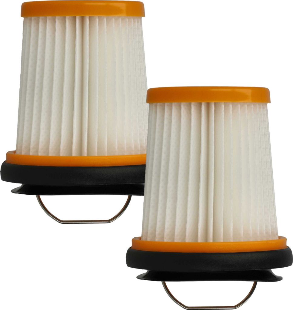 vhbw 2x Staubsaugerfilter kompatibel mit Shark Ion W1, WV200, UV200CCO, WV201, WV200C, WV205, WV203C Staubsauger - HEPA-Filter Orange Schwarz Weiß